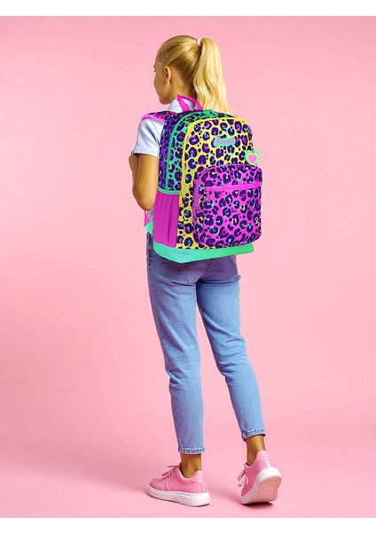 Renkli Leopar Desenli Kız Çocuk İlkokul 3'lü Çanta Seti MINOSSOSET1002 fiyatları