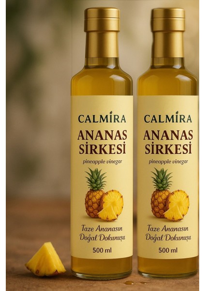 Ananas Sirkesi Doğal Fermantasyon Pineapple Vinegar 500 ml x 2 Adet