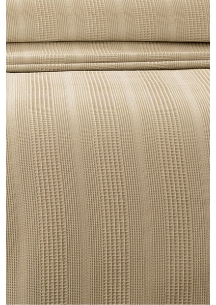 Tek Kişilik Dantelli Petek Pike - Bej Renk Waffle Dokuma PIKE-160X230 cm modelleri