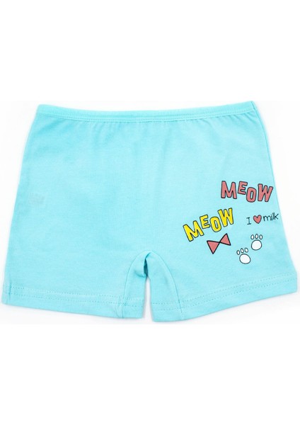 Kız Çocuk Boxer 3'lü Baskılı (%96 Pamuk - %4 Elastan)