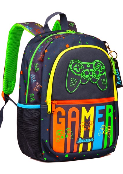 Gamer Desenli Erkek Çocuk İlkokul 3'lü Çanta Seti MINOSSOSET1009 modelleri