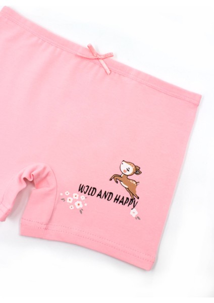 Kız Çocuk Boxer 3'lü Baskılı (%96 Pamuk - %4 Elastan) modelleri