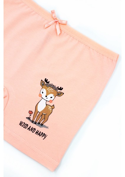 Kız Çocuk Boxer 3'lü Baskılı (%96 Pamuk - %4 Elastan) indirimleri