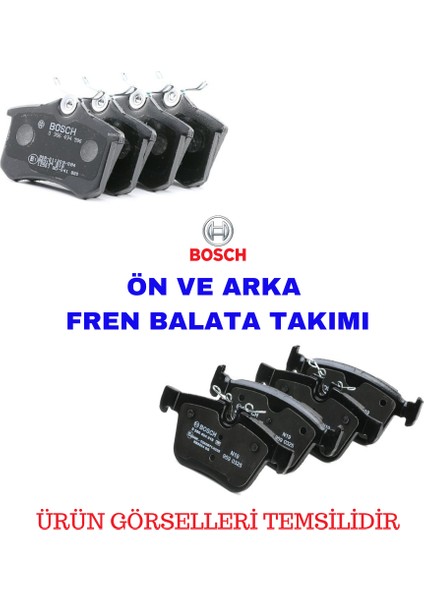 Toyota Corolla 2019-2024 Ön ve Arka Fren Balata Takımı (Manuel El Freni)