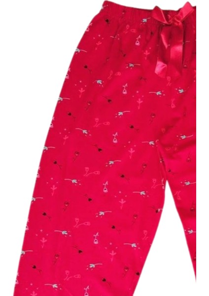 Beli Lastikli Mevsimlik Viskon Penye Pantolon Kırmızı indirimleri