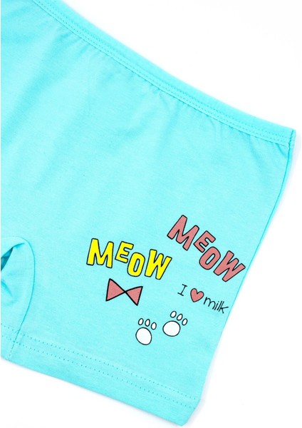 Kız Çocuk Boxer 3'lü Baskılı (%96 Pamuk - %4 Elastan)