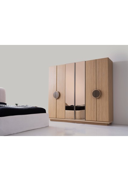 Dakota 6 Kapaklı Gardırop %100 Mdf fırsatları