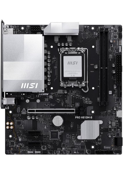 Msı Pro H810M-B Intel H810 Soket 1851 Ddr5 6400MHZ (Oc) M.2 Anakart