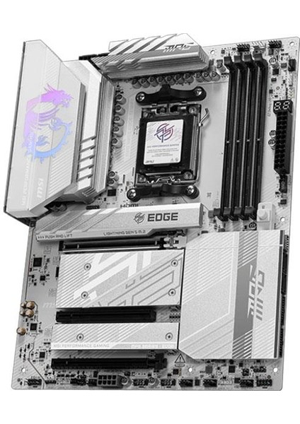 Msı Mpg B850 Edge Tı Wıfı Amd B850 Soket Am5 Ddr5 8400MHZ(OC) M.2 Anakart