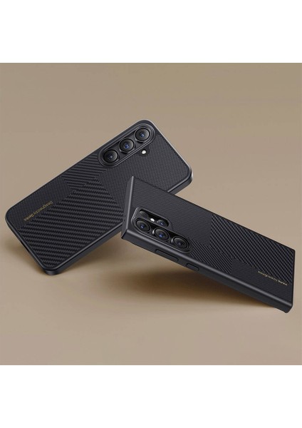 Galaxy S25 Kılıf M-Safe Şarj Uyumlu Karbon Fiber Benks Montage Hybrid Armorpro Kevlar Kapak Siyah modelleri