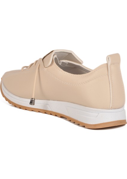 Bej Lastik Bağcıklı Kadın Casual Ayakkabı 027 Z fırsatları