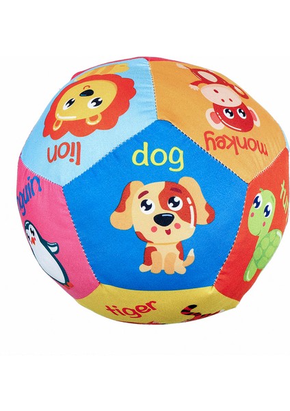 Gelişim Destekleyici Çıngıraklı Bebek Topu Yumuşak ve Güvenli Beşgen