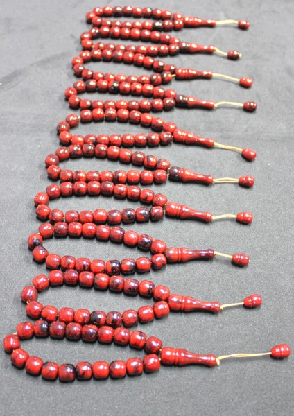 Efe Model Akrilik Monomer 10'lu Maskot Şakşak Tesbih | Hediyelik Aksesuar | Maun Kırmızı fırsatları