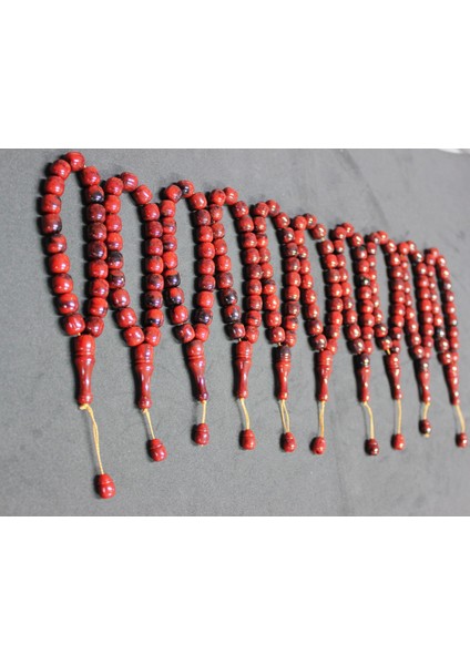 Efe Model Akrilik Monomer 10'lu Maskot Şakşak Tesbih | Hediyelik Aksesuar | Maun Kırmızı indirimleri