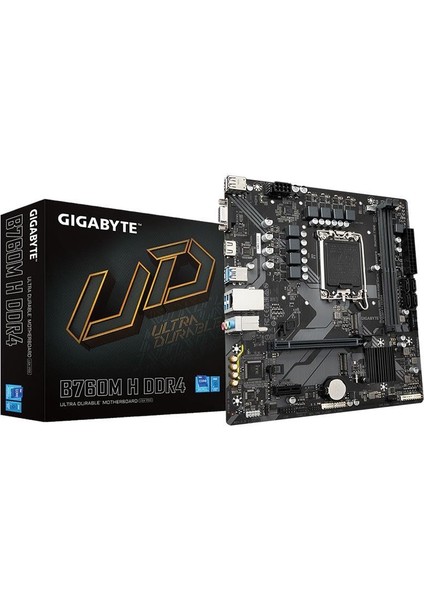Gıgabyte B760M H Intel B760 Soket 1700 Ddr4 3200MHZ Ddr4 M.2 Anakart
