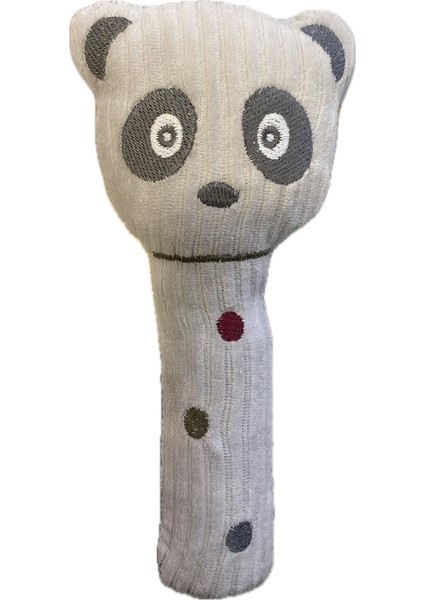Bebekler Için Gri Peluş Panda Vikvik Oyuncak