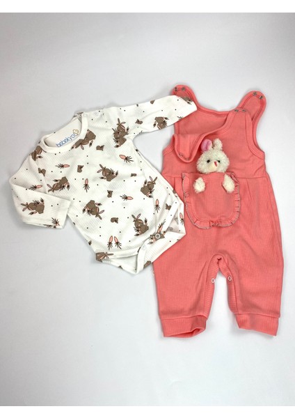 Tavşan Oyuncaklı Bebek Tulum