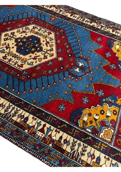 El Dokuma Sıfır Özel Yahyalı Halısı 130X230 Lacivert Yün Halı fiyatları