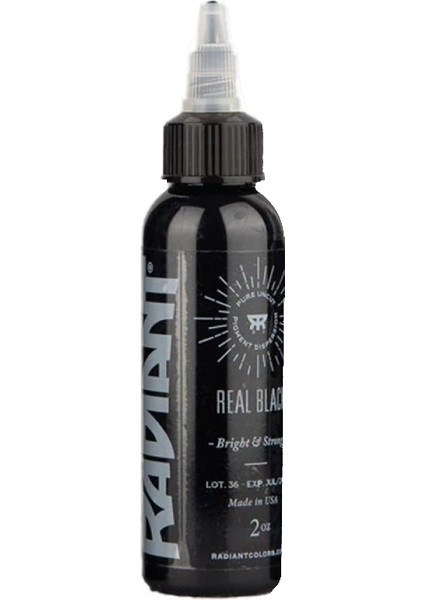 Real Black - Radiant Tattoo Dövme Boyası - 2OZ/60ML