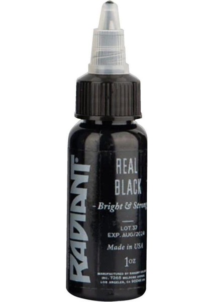 Real Black - Tattoo Dövme Boyası - 1OZ/30 ml