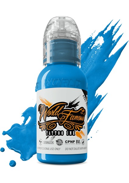 Donatello Blue - World Famous İnk Dövme Boyası – 1OZ/30 ml