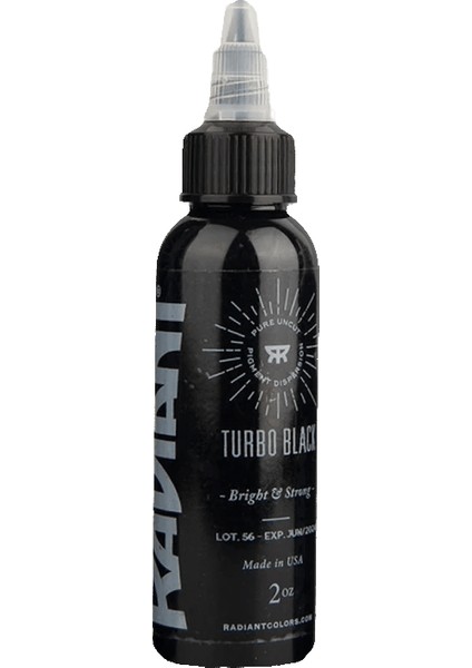 Turbo Black - Tattoo Dövme Boyası - 2OZ/60 ml