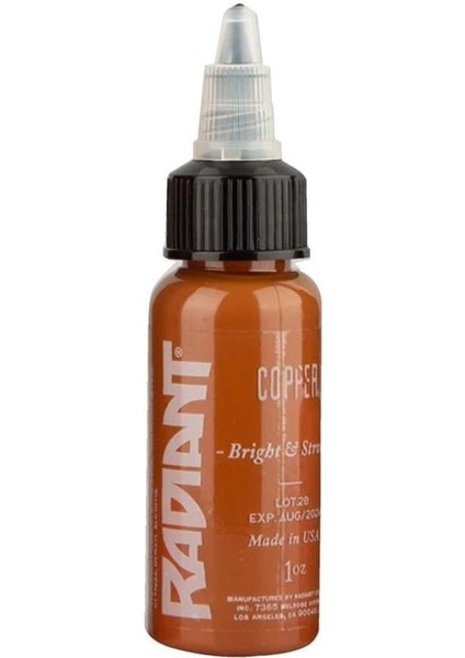Copper - Radiant Tattoo Dövme Boyası - 1oz/30ml