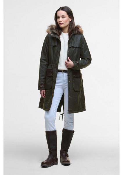 Durham City Yağlı Parka OL52 Fern