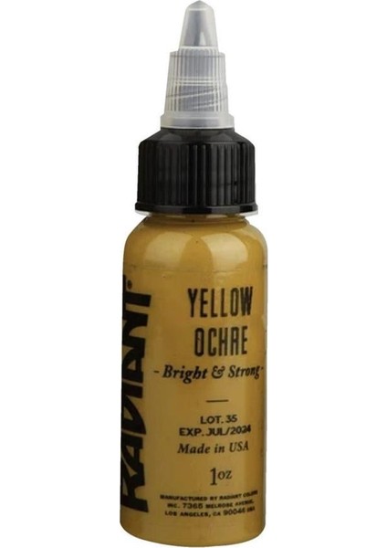 Yellow Ochre - Tattoo Dövme Boyası - 1OZ/30 ml