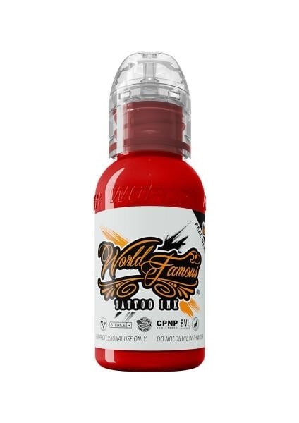 Melek Bright Red - World Famous Ink Dövme Boyası - 1OZ/30ML