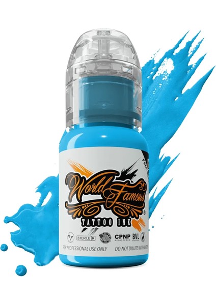 Rainbow Blue - World Famous Ink Dövme Boyası - 1/2OZ/15ML