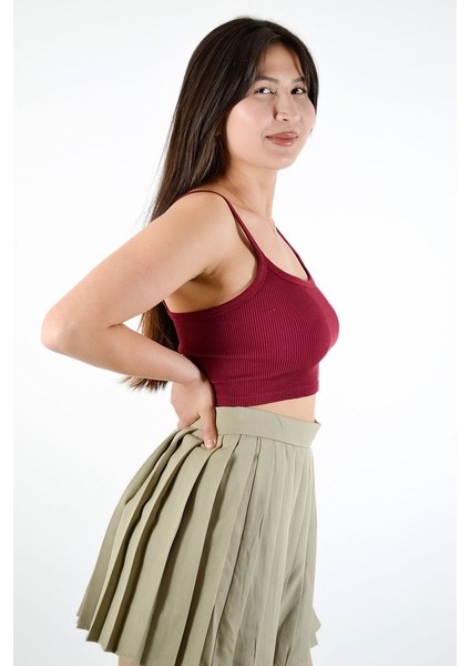 Ip Askılı Fitilli Crop Atlet modelleri