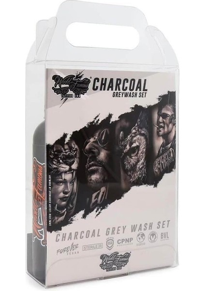 3 Bottle Greywash Set - World Famous Ink Dövme Boyası - 8 Oz fiyatları