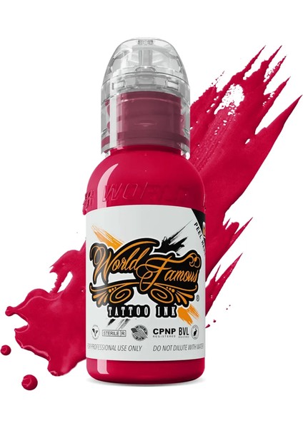 Rose Red - World Famous Ink Dövme Boyası - 1OZ/30ML