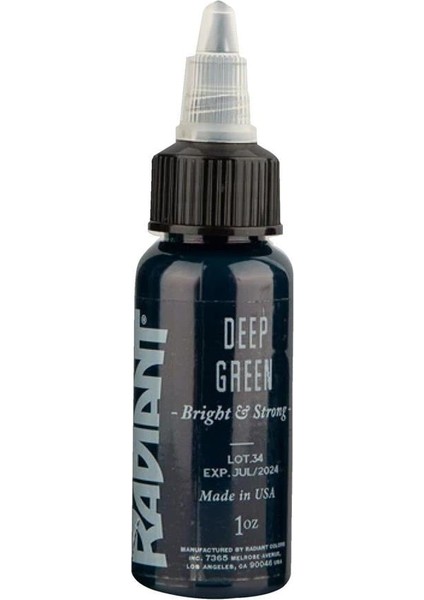 Deep Green - Tattoo Dövme Boyası - 1OZ/30 ml