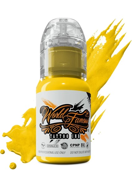 Canary Yellow - World Famous Ink Dövme Boyası - 1/2OZ/15ML