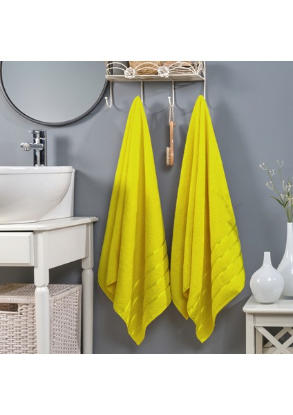 First Class Tekli Banyo Duş Havlusu %100 Pamuk | 560 Gr/m² | Vücut Plaj Otel Havlusu 70X140 cm