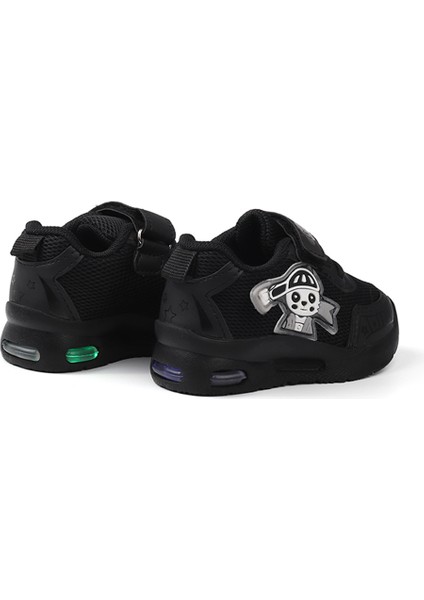 Unisex Bebe Siyah Figürlü Işıklı Cırtlı Sneaker Günlük Spor Ayakkabı fiyatları