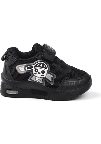 Unisex Bebe Siyah Figürlü Işıklı Cırtlı Sneaker Günlük Spor Ayakkabı fırsatları
