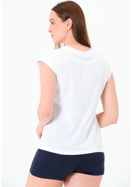 216 - Düşük Kollu Tshirt Beyaz fiyatları