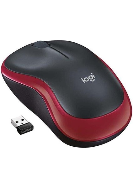Logitech M185 Kablosuz Kırmızı Mouse