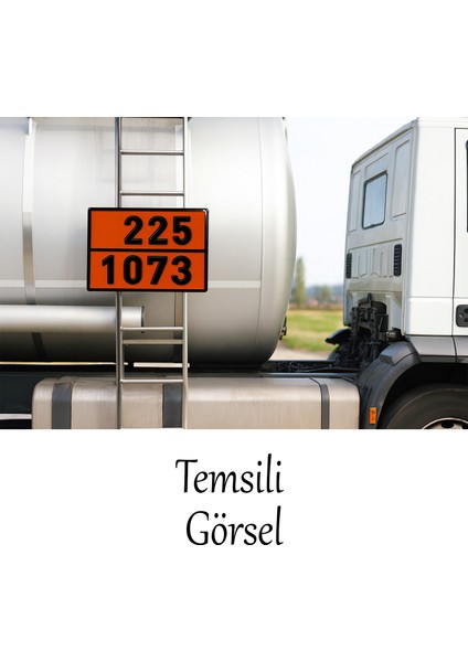 Metal 40X30 cm Levha (1 Çift) 225-1073 Likit Oksijen Soğutulmuş Sıvı Taşımacılık Tehlikeli Madde modelleri