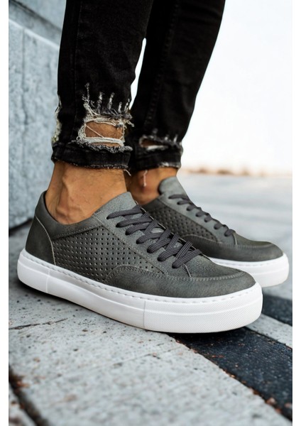 Erkek Antrasit Sneaker Ayakkabı MN015