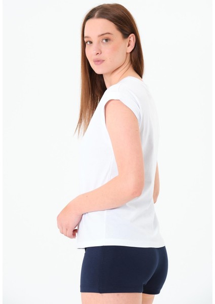 216 - Düşük Kollu Tshirt Beyaz modelleri