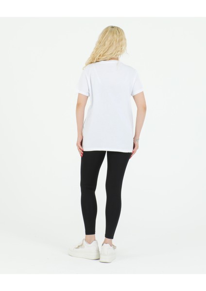 Panda Baskılı Tshirt Beyaz fırsatları