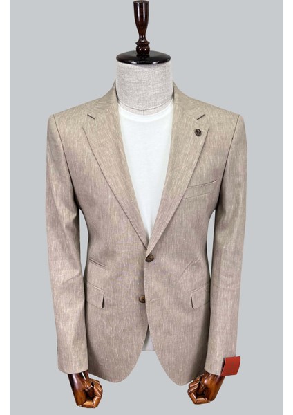 Mono Yaka Bej Ceket 4372-12C