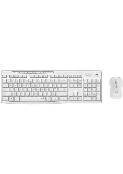 Logitech MK295 Q Tr Beyaz Kablosuz Klavye Mouse Set