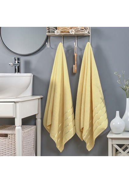 First Class Tekli Banyo Duş Havlusu %100 Pamuk | 560 Gr/m² | Vücut Plaj Otel Havlusu 70X140 cm