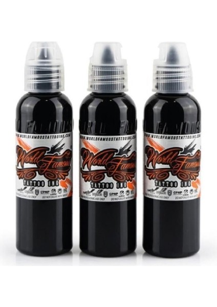 3 Bottle Greywash Set - World Famous Ink Dövme Boyası - 2 Oz