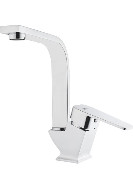 Kare Slim Kuğu Lavabo Bataryası